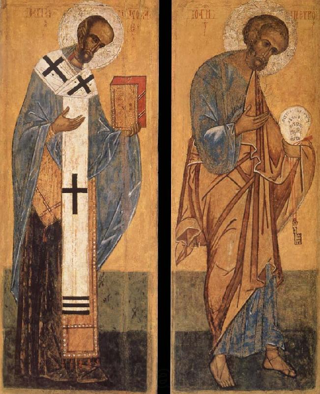 unknow artist Saint Peter and Saint Nicholas